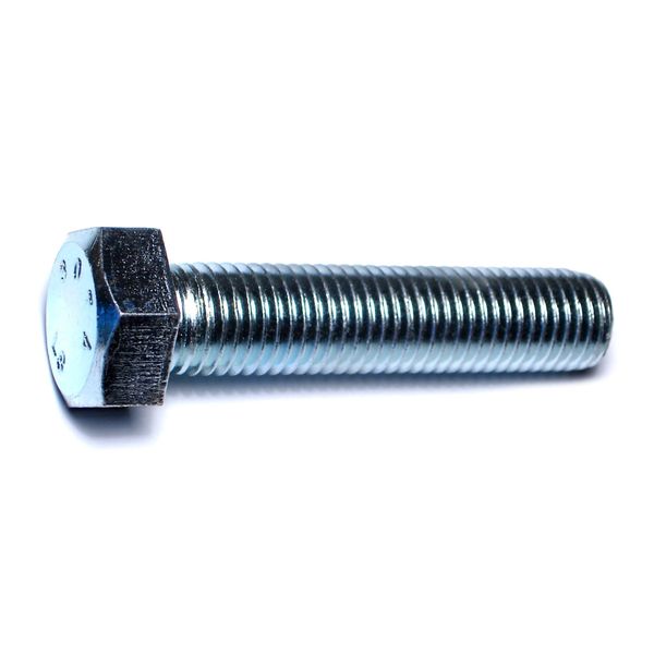 7/8"-9 x 4" Zinc Plated Grade 2 / A307 Steel Coarse Thread Hex Bolts