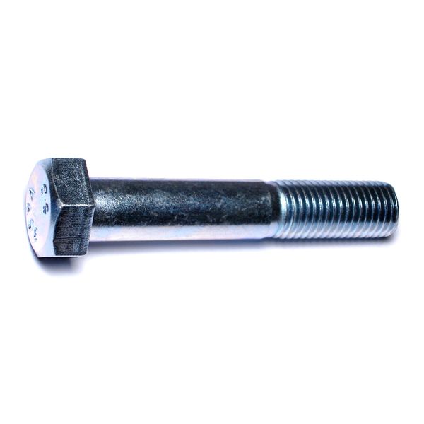 7/8"-9 x 5" Zinc Plated Grade 2 / A307 Steel Coarse Thread Hex Bolts