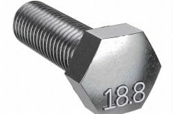 Imported Fasteners, 18-8 Stainless Steel Left Hand Hex Head Cap Screws, Fasteners, Bolts