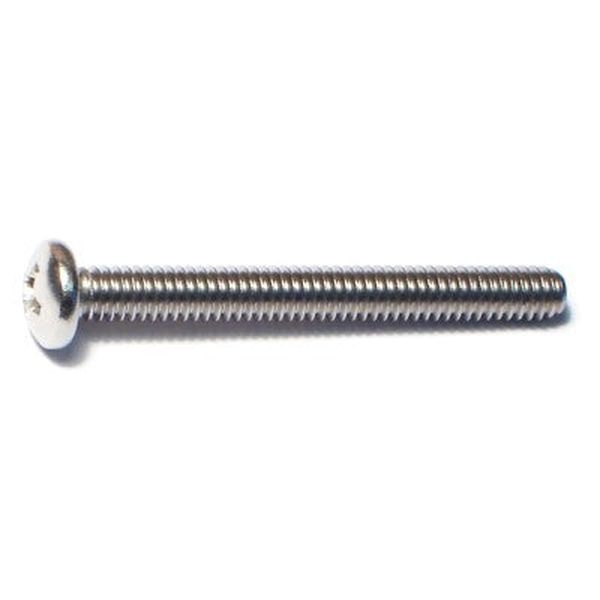 #8-32 x 1-1/2" 18-8 Stainless Steel Coarse Thread Phillips Pan Head Machine Screws