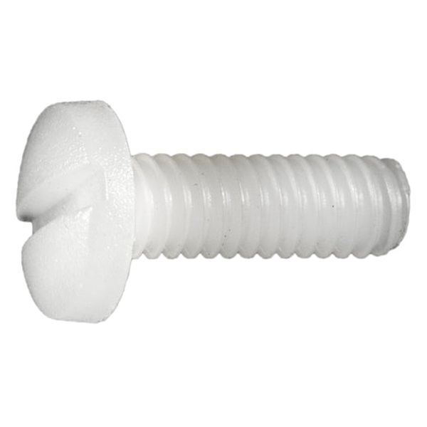 #8-32 x 1/2" Nylon Plastic Coarse Thread Slotted Binding Machine Screws