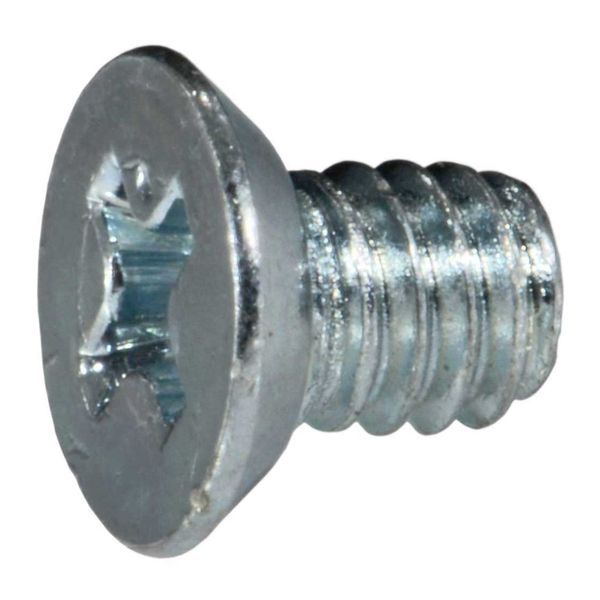 #8-32 x 1/4" Zinc Plated Steel Coarse Thread Phillips Flat Undercut Head Machine Screws