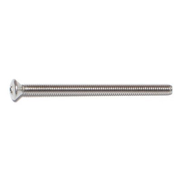 #8-32 x 2-1/2" 18-8 Stainless Steel Coarse Thread Phillips Oval Head Machine Screws