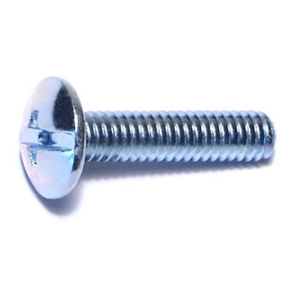 #8-32 x 3/4" Zinc Plated Steel Coarse Thread Combo Truss Head Machine Screws