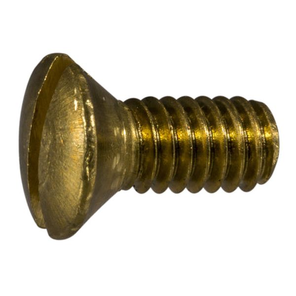 #8-32 x 3/8" Brass Coarse Thread Slotted Oval Head Machine Screws