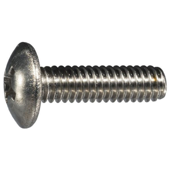 #8-32 x 5/8" 18-8 Stainless Steel Coarse Thread Phillips Truss Head Machine Screws