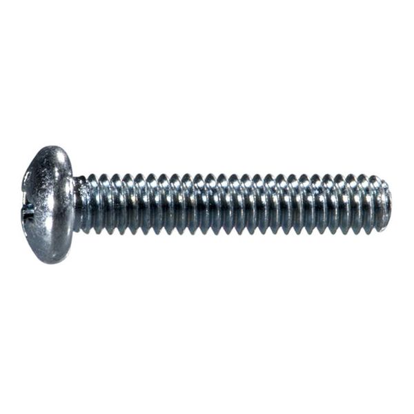 #8-32 x 7/8" Zinc Plated Steel Coarse Thread Phillips Pan Head Machine Screws