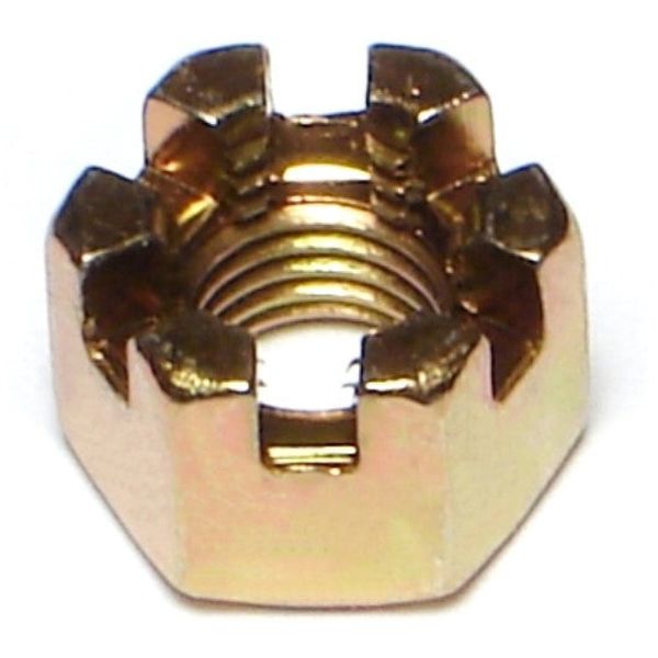 8mm-1.0 Zinc Plated Class 8 Steel Fine Thread Castle Nuts