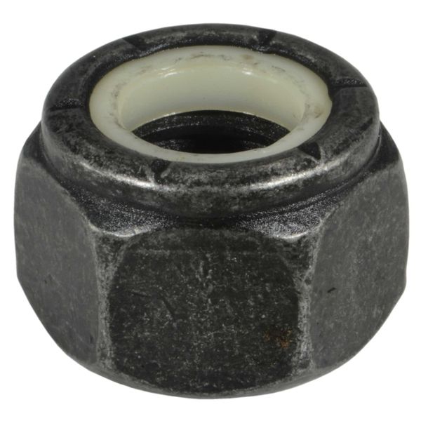 9/16"-12 Black Phosphate Grade 2 Steel Coarse Thread Nylon Insert Lock Nuts