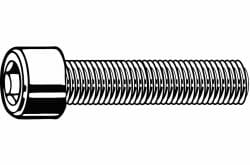 Imported Fasteners, Cylindrical Socket Head Cap Screw, Steel Low Carbon, Hex Socket, Plain, Metric Coarse, Fasteners, Socket Screws and Set Screws